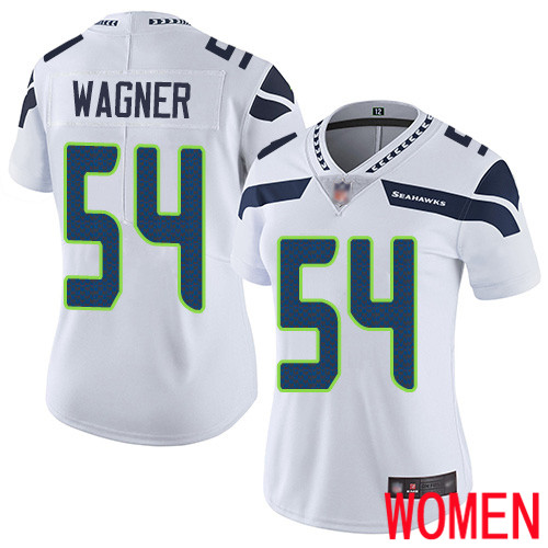 Seattle Seahawks Limited White Women Bobby Wagner Road Jersey NFL Football #54 Vapor Untouchable->youth nfl jersey->Youth Jersey